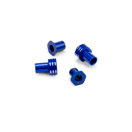 jConcepts RC10B7 Alloy Caster Hat Bushings 0/3mm 4pcs Blue (JC5196-1)
