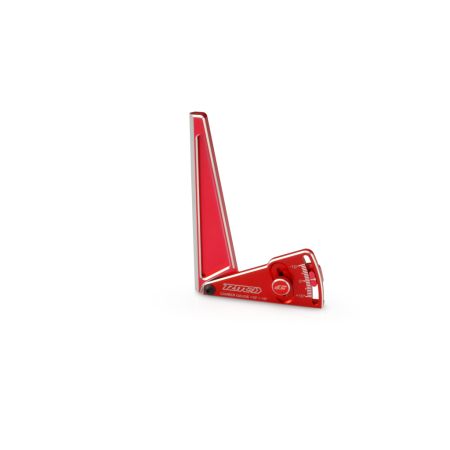 JConcepts RM2 Alloy Camber Gauge, 120mm - Red (Fits-1/8th) (JC8128)