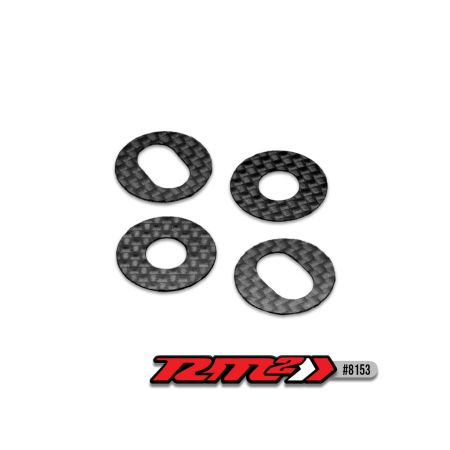 jConcepts RM2 - 1/8th Off-Road C/F Body Washer-Adhesive 4pc (JC8153)