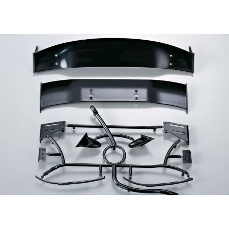 Killer Body Black Injected Wing. Wiper. Mirror Set (for 1/10) Killer Body Black Injected Wing. Wiper. Mirror Set (for 1/10)