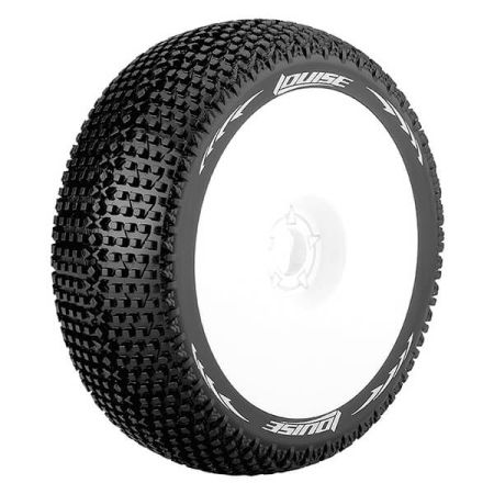 Louise RC B-Turbo 1:8 Fr/Rr Soft Hex 17mm White (L-T3104SW)
