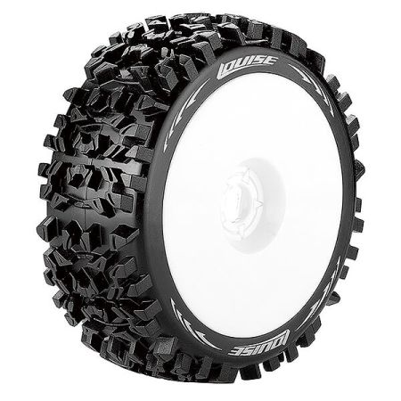 Louise RC B-Pioneer 1:8 Fr/Rr Soft Hex 17mm White (L-T3130SW)