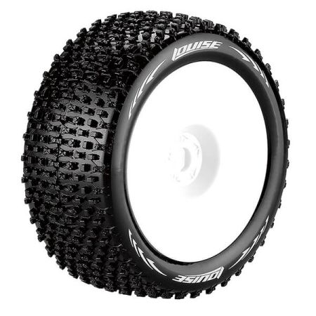 Louise RC T-Pirate 1:8 Fr/Rr Soft 1/2" Offset White (L-T3134SWH)