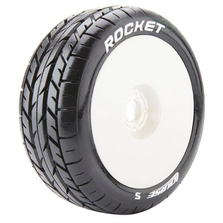 Louise RC B-Rocket 1:8 Fr/Rr Soft Hex 17mm White (L-T3190SW)