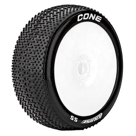 Louise RC B-Cone 1:8 Fr/Rr Super Soft Hex 17mm White (L-T3192VW)