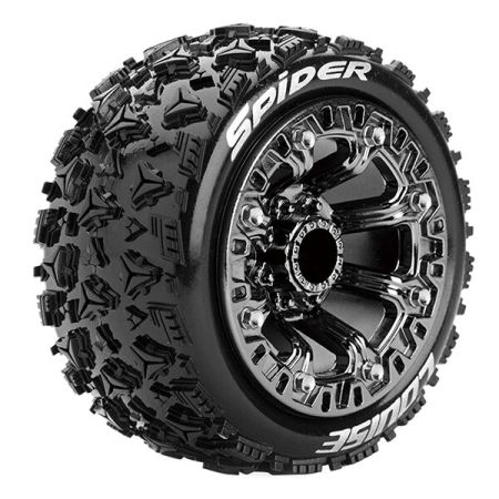 Louise RC ST-Spider 1:16 Soft Spoke Black Chrome (L-T3200SBC)