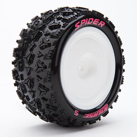 Louise RC E-Spider 1:10 4wd/Rr Soft Kyosho Hex 12mm White (L-T3200SWKR)