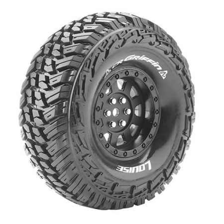 Louise RC CR-Griffin 1:10 Super Soft Black Hex 12mm (L-T3230VB)