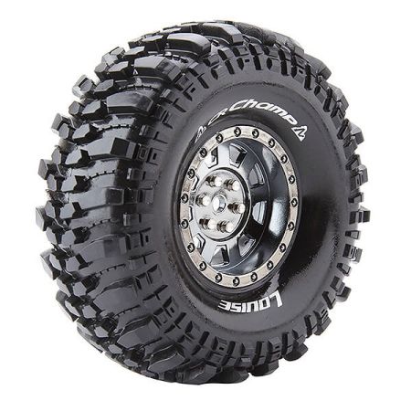 Louise RC CR-Champ 1:10 Super Soft Black Chrome Hex 12mm (L-T3231VBC)