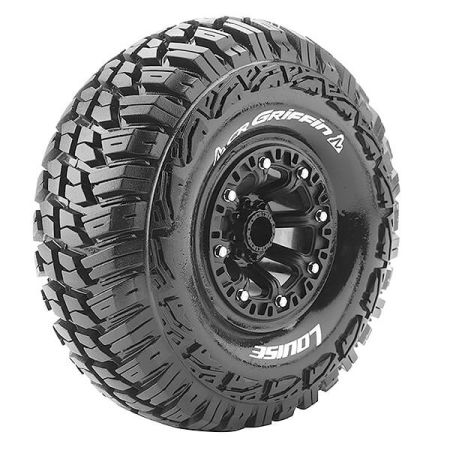 Louise RC CR-Griffin 1:10 Super Soft Black Hex 12mm (L-T3235VB)