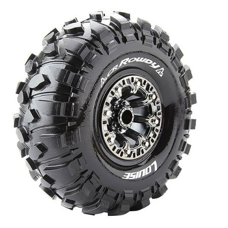 Louise RC CR-Rowdy 1:10 Super Soft Black Chrome Hex 12mm (L-T3238VBC)
