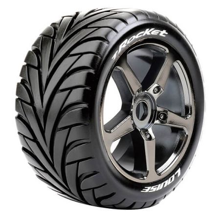Louise RC T-Rocket 1:8 Fr/Rr 0 Offset Black Chrome (L-T3250SBC)