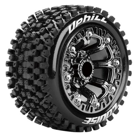 Louise RC ST-Uphill 1:16 Soft Spoke Black Chrome Trx 1:16 E (L-T3279SBC)
