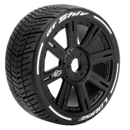 Louise RC GT-Shiv 1:8 Fr/Rr Super Soft Hex 17mm Spoke Black (L-T3284VB)