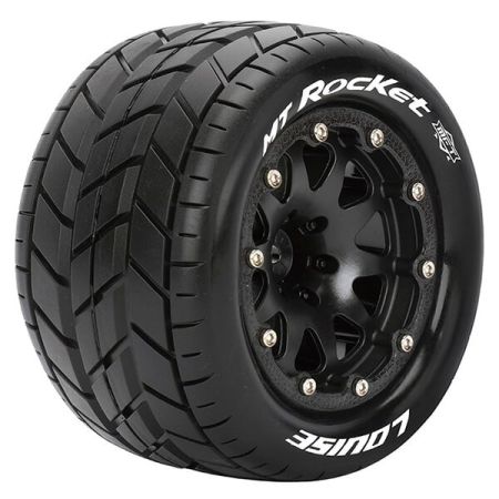 Louise RC MT-Rocket 1:10 Soft Bead-Lock/1/2 Offset Hex 12mm Black (L-T3307SBH)