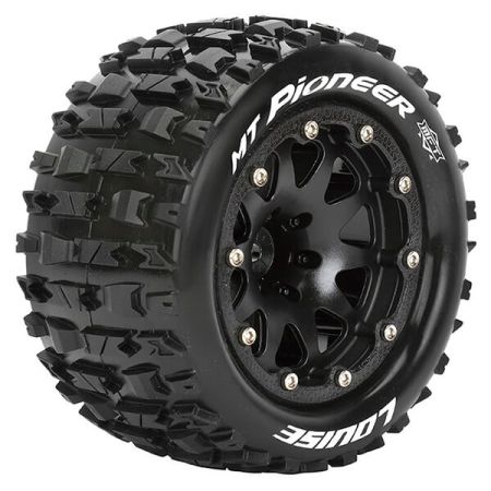 Louise RC MT-Pioneer 1:10 Soft Bead-Lock/1/2 Offset Hex 12M Black (L-T3308SBH)