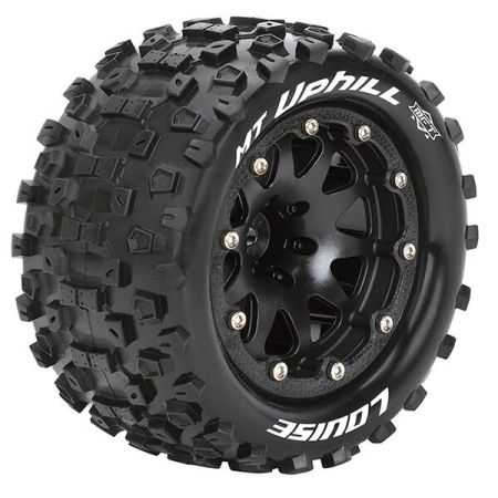 Louise RC MT-Uphill 1:10 Soft Bead-Lock/0 Offset Hex 12mm Black (L-T3309SB)