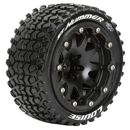 Louise RC ST-Hummer 1:10 Soft Bead-Lock/0 Offset Hex 12mm Black (L-T3314SB)