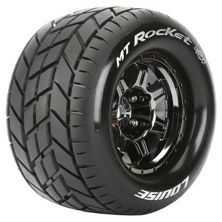 Louise RC MT-Rocket 1:8 Sport 0" Offset Hex 17mm Black Chrome (L-T3320BC)