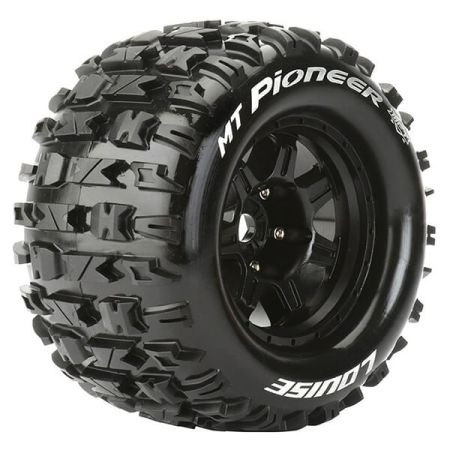 Louise RC MT-Pioneer 1:8 Sport 0" Offset Hex 17mm Black (L-T3321B)