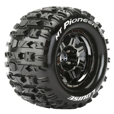 Louise RC MT-Pioneer 1:8 Sport 0" Offset Hex 17mm Black Chrome (L-T3321BC)