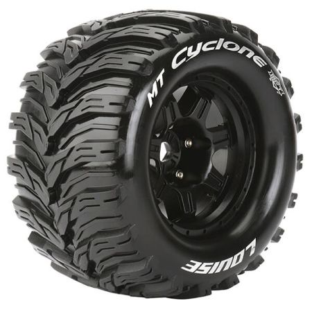 Louise RC MT-Cyclone 1:8 Sport 0" Offset Hex 17mm Black (L-T3323B)
