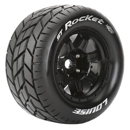 Louise RC ST-Rocket 1:8 Sport 0" Offset Hex 17mm Black (L-T3324B)