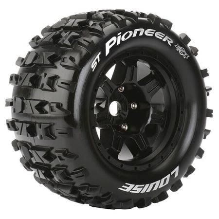 Louise RC ST-Pioneer 1:8 Sport 0" Offset Hex 17mm Black (L-T3325B)