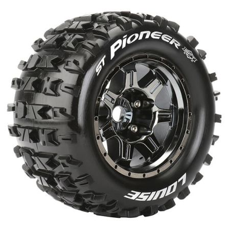 Louise RC ST-Pioneer 1:8 Sport 0" Offset Hex 17mm Black Chrome (L-T3325BC)