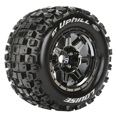 Louise RC ST-Uphill 1:8 Sport 0" Offset Hex 17mm Black Chrome (L-T3326BC)