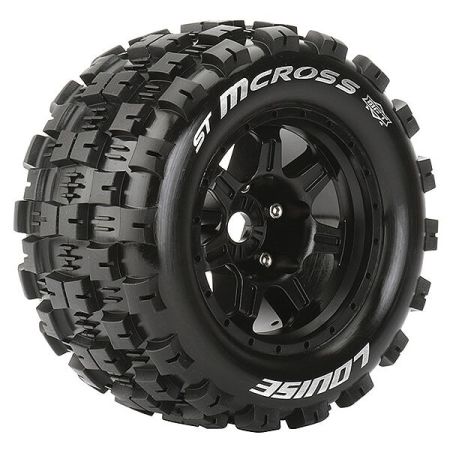 Louise RC ST-MCRoss 1:8 Sport 0" Offset Hex 17mm Black (L-T3327B)