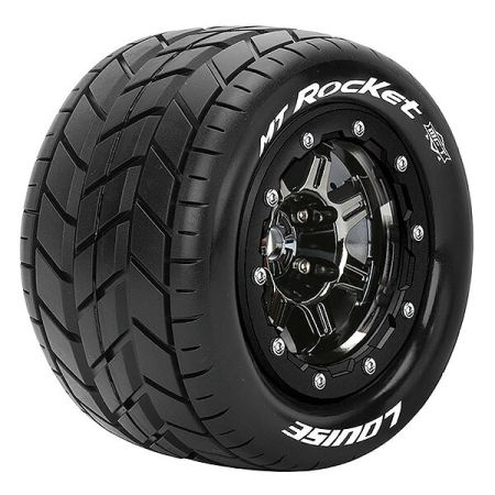 Louise RC MT-Rocket T-Maxx Soft 1/2" Offset Hex 17mm Black Chrome (L-T3328SBC)