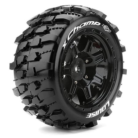 Louise RC X-Champ Black Xmaxx Mounted 24mm Hex (L-T3349B)