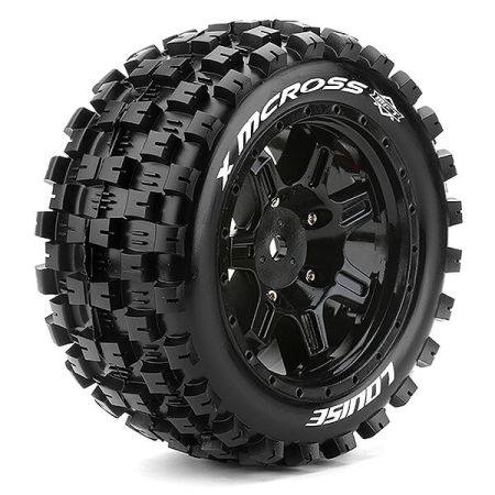 Louise RC X-MCRoss Black Arrma Kraton 8S Mounted 24mm Hex (L-T3352BM)