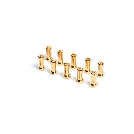 LRP 5mm Gold Connectors - Works Team - 10pk (14mm) (LRP65955) LRP 5mm Gold Connectors - Works Team - 10pk (14mm) (LRP65955)