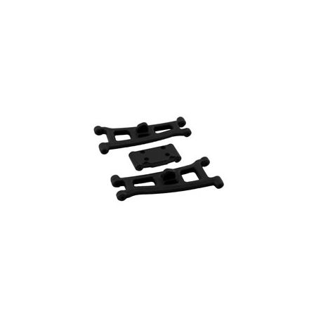 RPM Assoc GT2/SC10 Front A-Arms & Bulkhead - Black