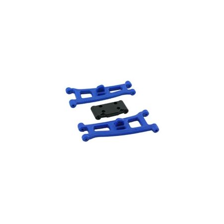 RPM Assoc GT2/SC10 Front A-Arms & Bulkhead - Blue