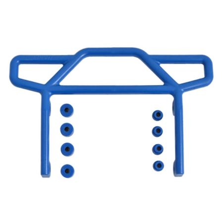 RPM Blue Rear Bumper For Traxxas Elec Rustler 2wd