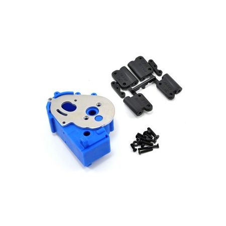 RPM Traxxas 2wd Hybrid Gearbox Housing And Rear Mounts Blue