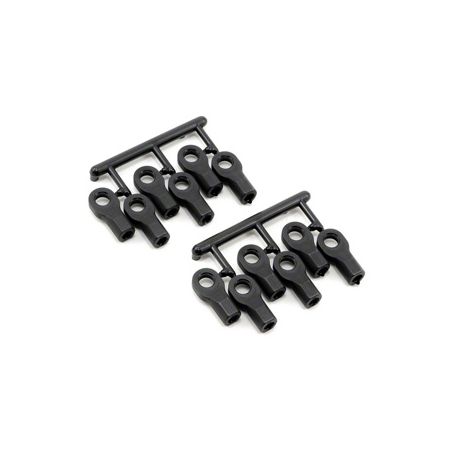 RPM Traxxas Short Rod Ends - Black (12)