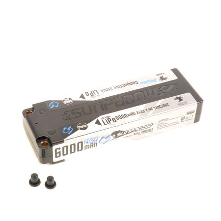 Sunpadow LiPo 6000-2S2P-7.4V-120C Stick Platin (SUJA0001)