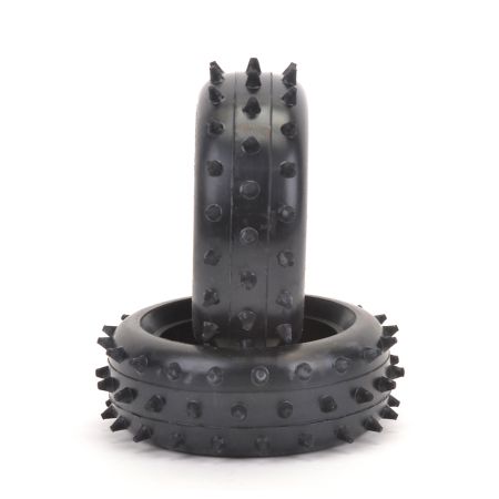 Schumacher Full Spike - Front Tyres - Yellow CAT (pr) (T652)