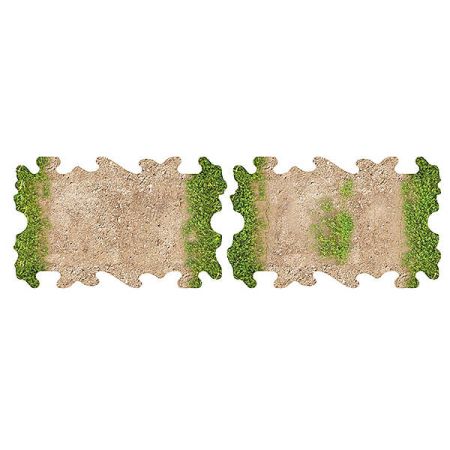 Crawler Park 4 X Dirt And Grass Quarter Straights For 1/24 Rc Crawler (TWDTRK009)