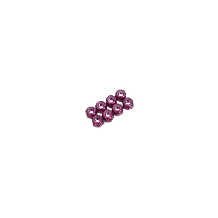 Schumacher SPEED PACK - M3 Nyloc Nut - Purple Alloy (pk8) Schumacher SPEED PACK - M3 Nyloc Nut - Purple Alloy (pk8)