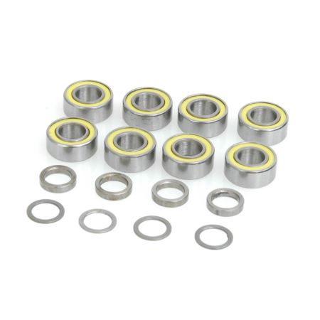 Schumacher Wheel Bearings 5x10x4 Shield +Shim Set (8pcs)