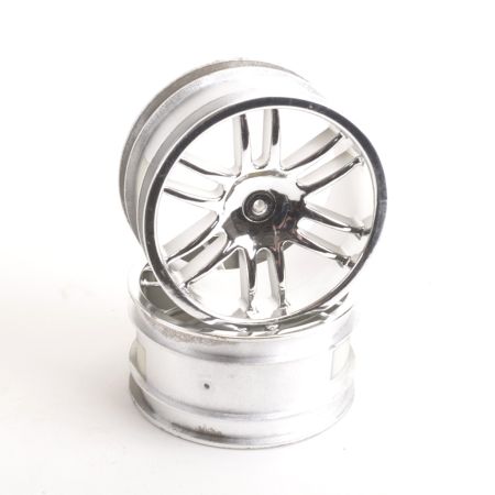 Schumacher Wheel; Twin 6 Spoke Chrome - BIG 6