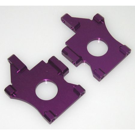 Schumacher Alloy Diff Mounts; purple - Mi2   pr
