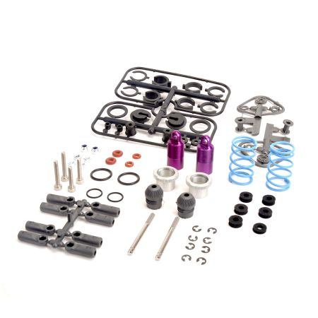 Schumacher Shocks; Ultra Short Threaded; purple  pr