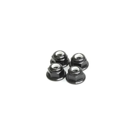 Schumacher M4 Nyloc Wheel Nut - Black Alloy (pk4)