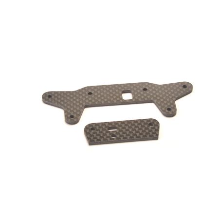 Schumacher C/F Front Shock Bkt and Straps etc - GTR